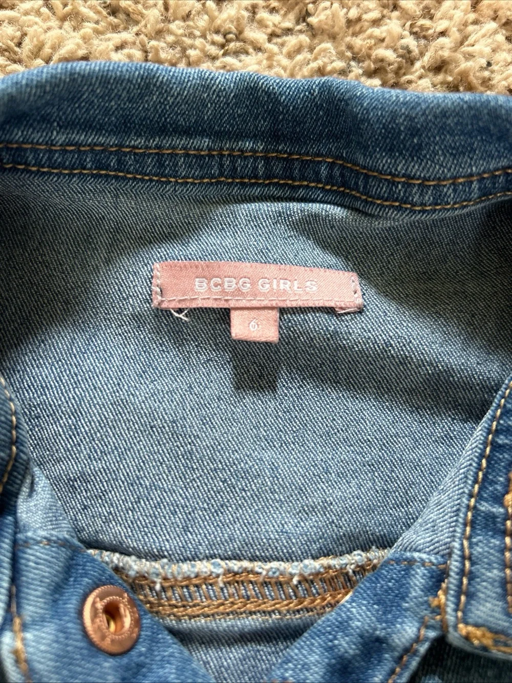 BCBGirls Blue Denim Jacket (6) with Black Floral Top by Maurices (7)